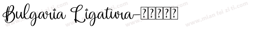 Bulgaria Ligatura字体转换
